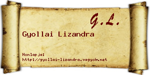 Gyollai Lizandra névjegykártya