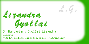 lizandra gyollai business card